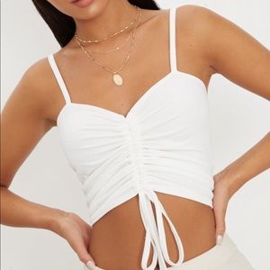 Pretty Little Thing ruched tank top